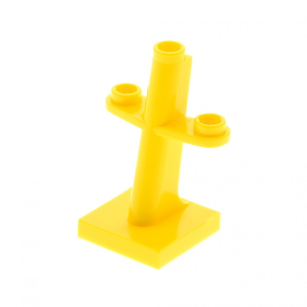 1x Lego Mast 2x2x3 gelb geneigt Boot Schiff Stütze Träger 4612112 4289