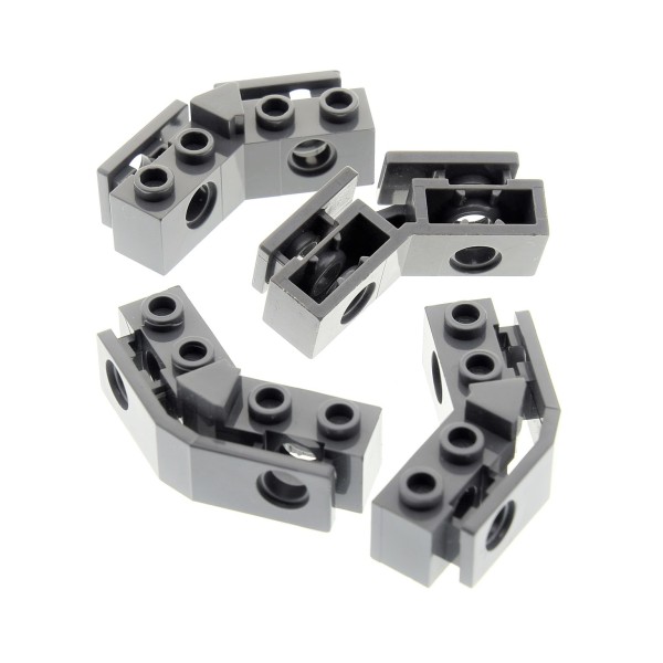 4x Lego Gummi Puffer Halter neu-dunkel grau 1x2 Stoßstangen Bumper 2991 2991b