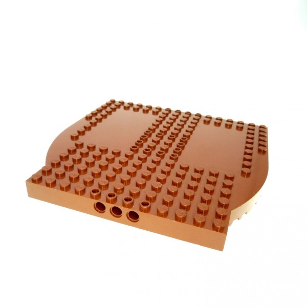 1x Lego Boot Rumpf Heck Deck B-Ware abgenutzt reddish braun Schiff 48000