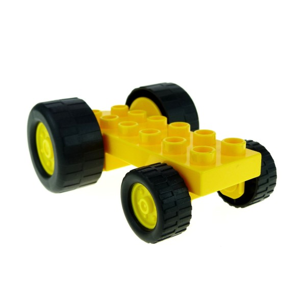 1x Lego Duplo Bau Fahrzeug Fahrgestell gelb Baggi Bob 4162471 40635c01