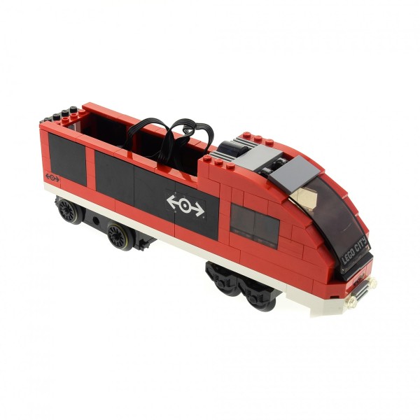 1 x Lego System Lok Set Modell 7938 City Passagier Zug rot Train Power Funktion Motor geprüft unvollständig 