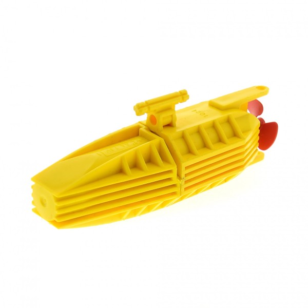 1x Lego Elektrik Boot Motor B-Ware abgenutzt 14x4x4 gelb ohne Stift 48083 48064