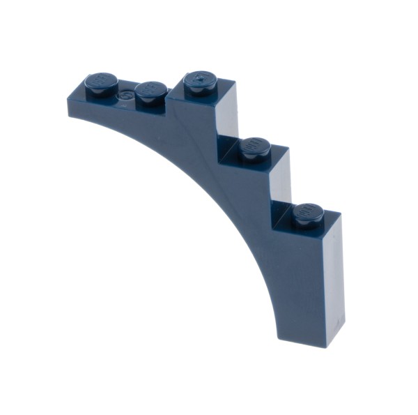 1x Lego Bogenstein dunkel blau 1x5x4 halb Brücke rund Bogen 4519933 14395 2339