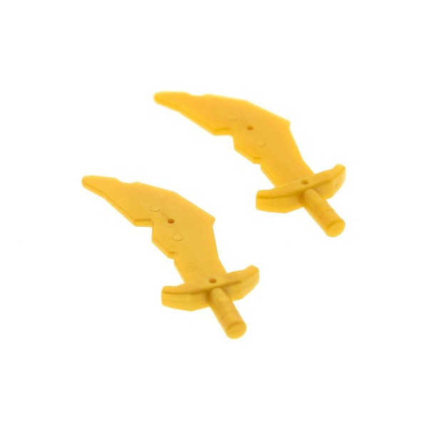 2x Lego Figuren Waffe Säbel perl gold Schwert Krummsäbel 4600296 60752