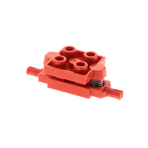 1x Lego Fahrzeug Achse 2x2 rot Feder Halterung Rad Aufhängung 74321 2484c01