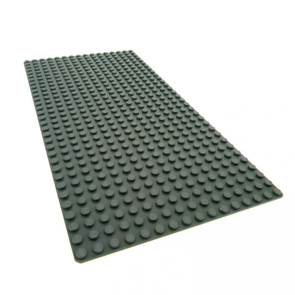 1x Lego Bau Platte 16x32 B-Ware beschädigt neu-dunkel grau flach 3857 2748