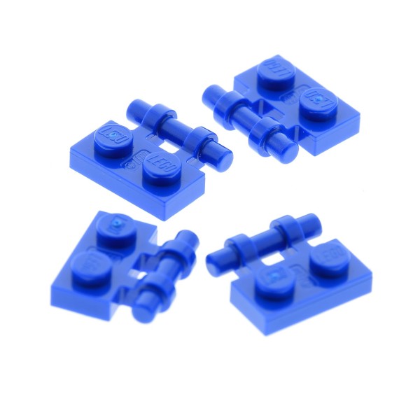 4 x Lego System Scharnier Platte Träger blau modifiziert 1x2 Star Wars Set 8015 70326 76001 7186 254023 2540