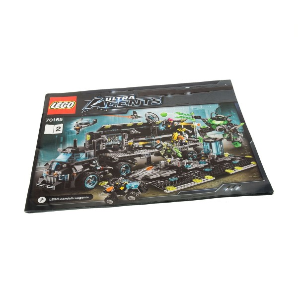 Lego® Ultra Agents Bauanleitung Hauptquartier Set 70165  2 Hefte 