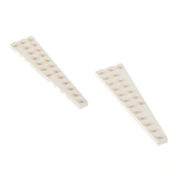 2x Lego Flügel Platten creme weiß 12x3 rechts links Platte Set 7259 8088 47398