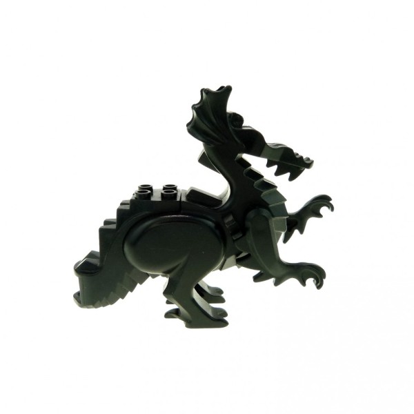 1x Lego Tier Drachen Körper schwarz Castle Burg Ritter Dragon 6129c01