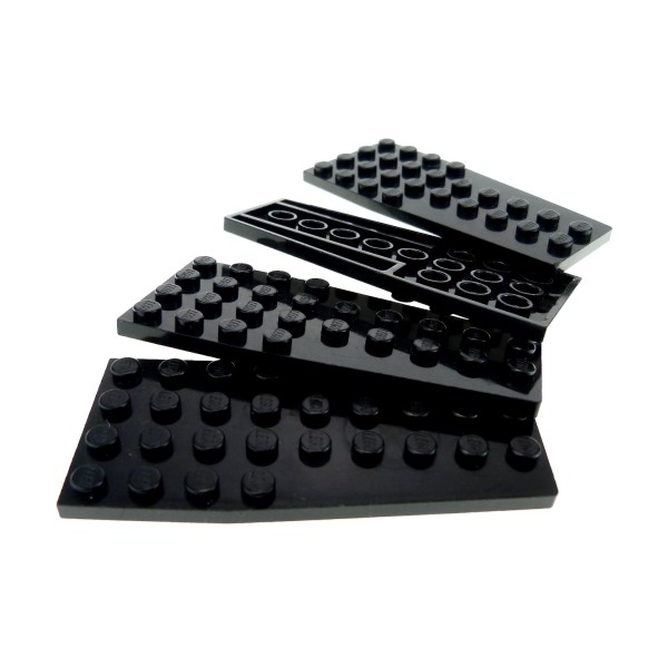4x Lego Keil Bau Platte 4x9 schwarz Flügel Tragfläche 4286023 2413