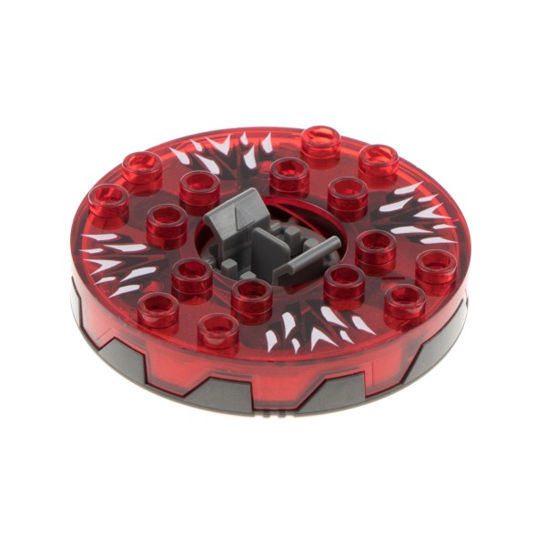 1x Lego Ninjago Spinner flach 6x6x1 transparent rot 9571 6004309 bb0549c16pb01