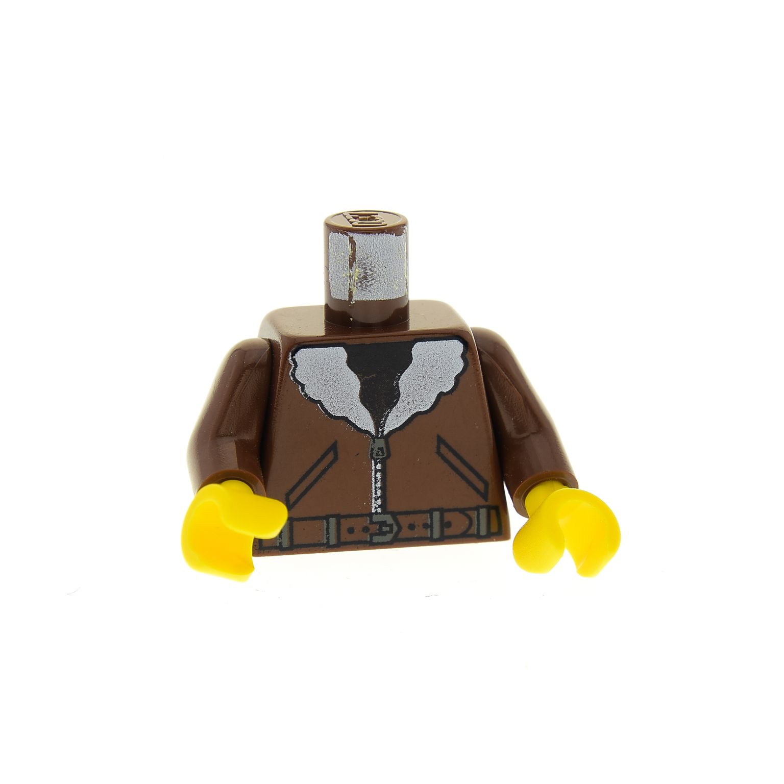 1x Lego Figur Wüste Harry Cane Torso braun Jacke Pelz adv009 Set 5909 973pa5c01 