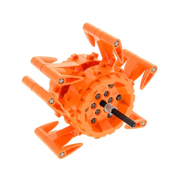 1 x Lego Technic Power Miners Rad Schaufelrad orange Spikes Zubehör Ersatzteil Crystal Sweeper 8961 64711 