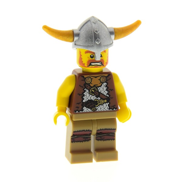 1x Lego Figur Minifiguren Serie 4 Wikinger Mann Helm col054