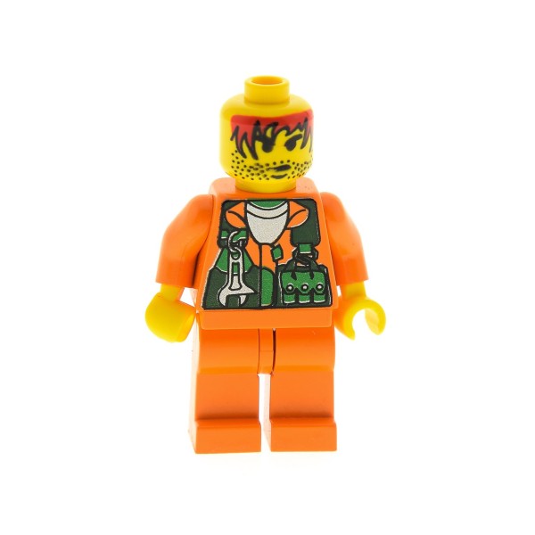 1 x Lego System Figur Rock Raiders Mann Sparks Torso orange ohne Helm 4990 4930 973pb0090c01 rck005*