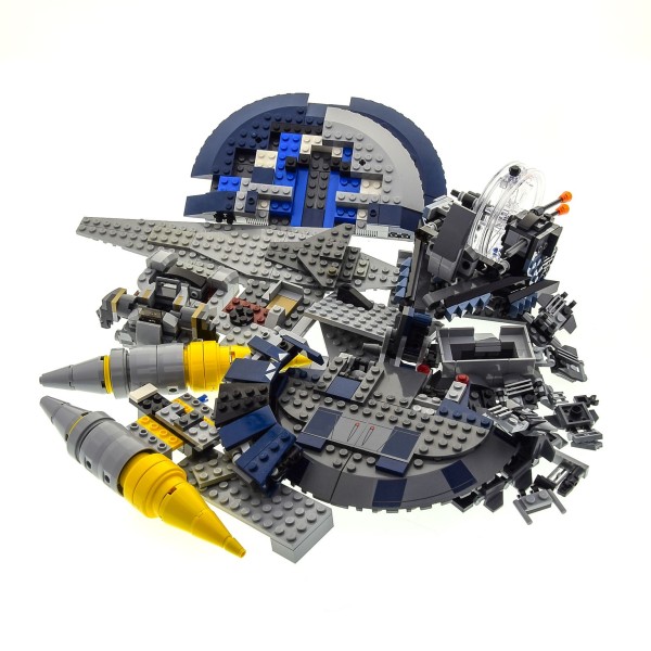 1 x Lego System Teile Set für Modelle Star Wars 8018 Armored Assault Tank 75040 General Grievous' Wheel Bike 8016 Hyena Droid Bomber blau grau unvollständig 
