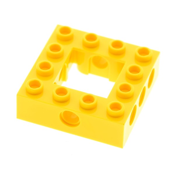 32324 1x Lego Technic Bau Rahmen Stein gelb 4x4 Lochstein Unterseite Punkt 