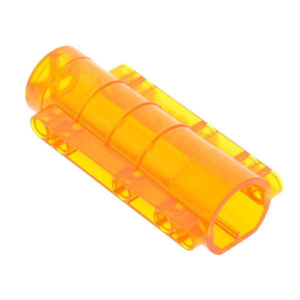 1 x Lego System Mars Zylinder transparent orange 9x4x2 Boden abgeflacht Pin Löcher 7690 7644 4502233 58947