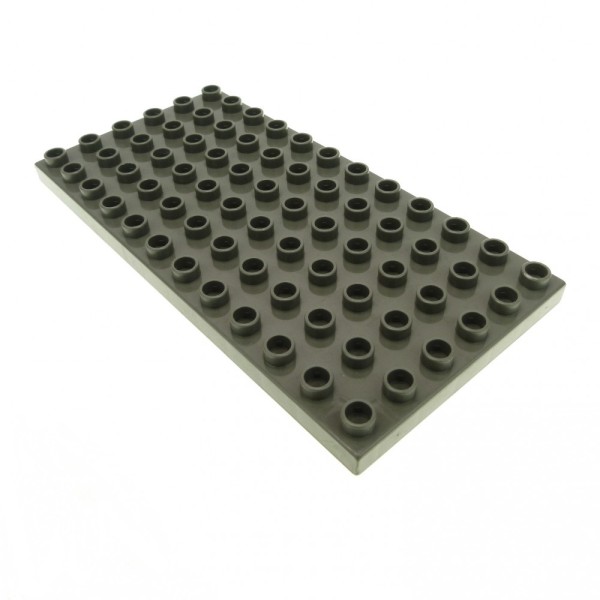1x Lego Duplo Bau Platte 6x12 alt-dunkel grau Grundplatte 4169241 18921 4196