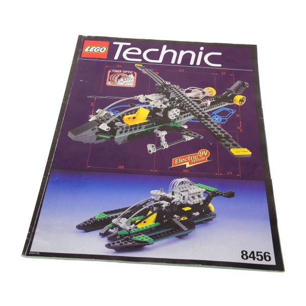 1 x Lego Technic Bauanleitung A4 Model Airport Fiber Optic Multi Hubschrauber Boot Set 8456