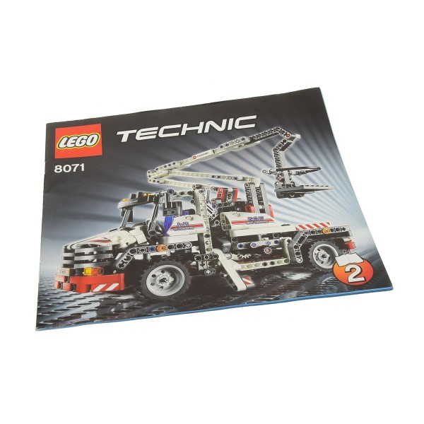 1 x Lego Technic Bauanleitung Heft 2 Model Traffic Service Truck Abschleppwagen 8071