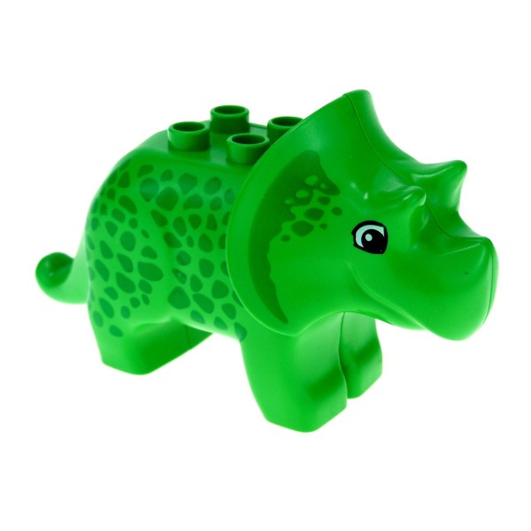 1x Lego Duplo Tier Dino Triceratops hell grün Punkte Saurier 4515981 31049pb02