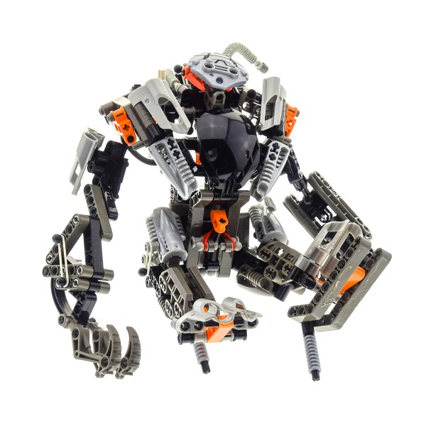 1 x Lego Bionicle Set Modell Technic Titans 8557 Exo-Toa Figur silber schwarz verklebte Teile unvollständig