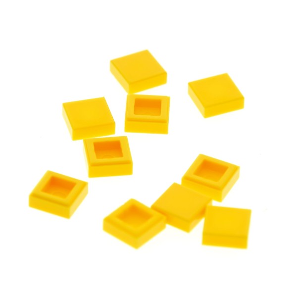 10 x Lego System Fliese 1x1 gelb mit Rille Platte Star Wars Set comcon012 10134 10182 4559 307024 30039 35403 3070
