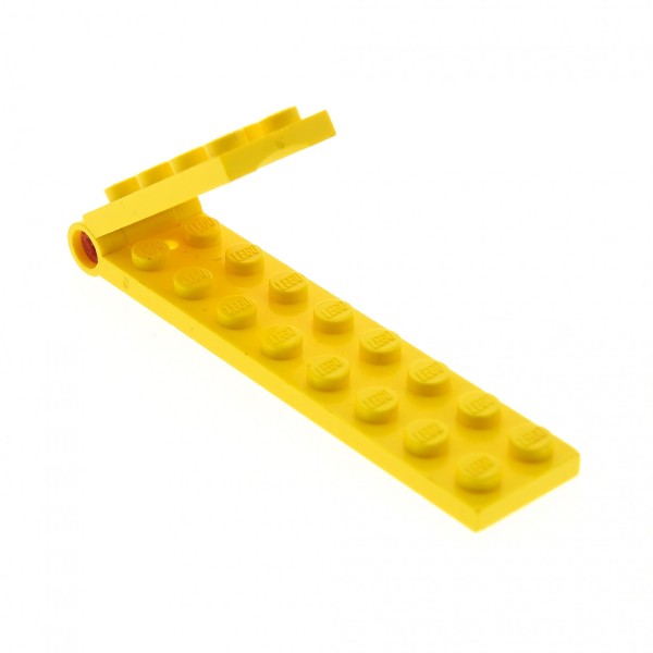 1x Lego Scharnier Platte 2x8 gelb Gelenk komplett Loch klein 3324c01