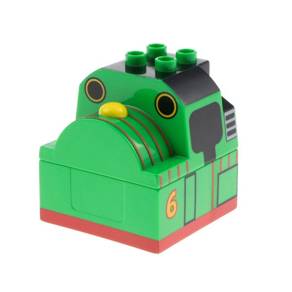 1x Lego Duplo Führerhaus 4x4x1 1/2 grün 6 Zug Aufsatz Percy 52057pb01 51547pb01