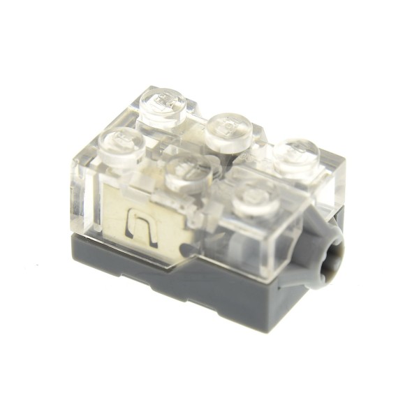1x Lego Elektrik LED Licht Stein B-Ware beschädigt 2x3x1 weiß geprüft 54930c02