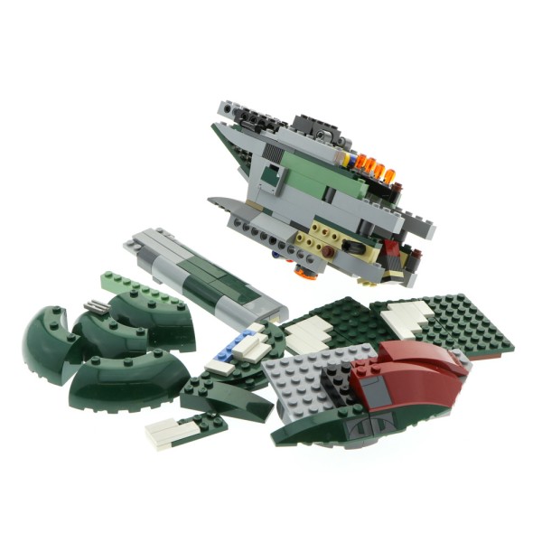 1x Lego Teile für Set Star Wars Slave I (3te Edition) 8097 grün unvollständig