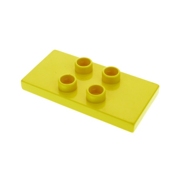1x Lego Duplo Bau Basic Platte gelb 2x4x1/3 flach Stein für Set 9655 2447 4121