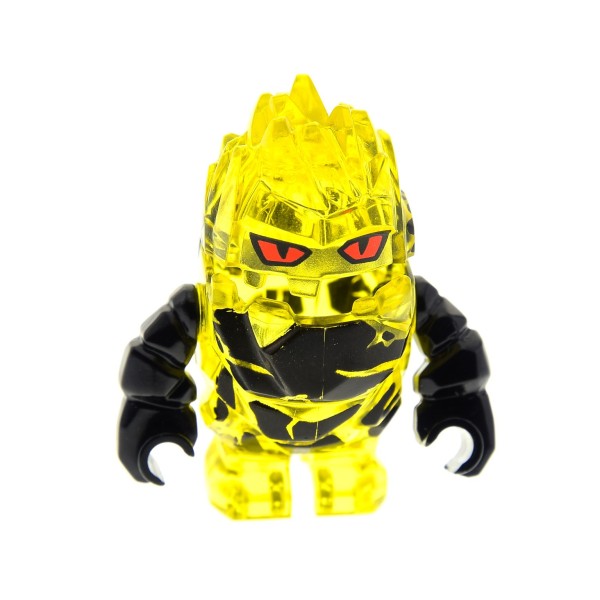 1x Lego Figur Power Miners Rock Stein Monster Combustix gelb 8188 pm023