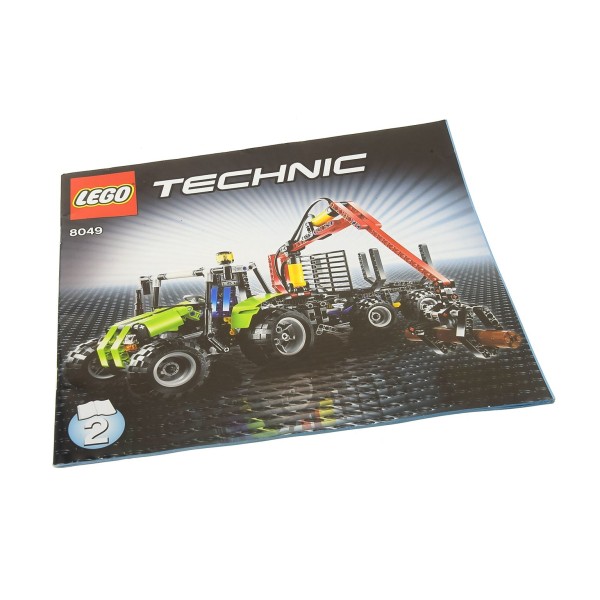 1x Lego Technic Bauanleitung Heft 2 Model Farm Traktor mit Forstanhänger 8049