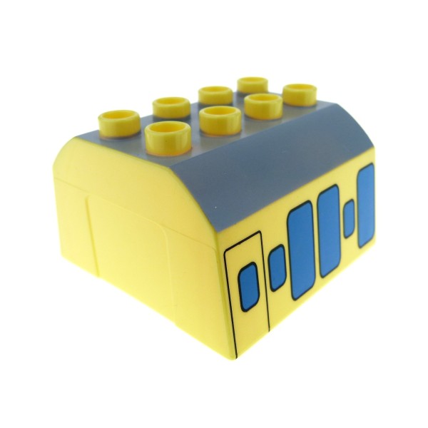 1x Lego Duplo Zug Aufsatz 4x4 hell gelb Lok Wagon Gordon Eisenbahn 51548pb04