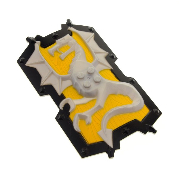 1x Lego Technic Knights' Kingdom Schild grau Drachen Dracus 8705 54184pb01