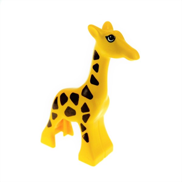 1x Lego Duplo Tier Giraffe Baby klein gelb viele einzelne Punkte Safari 2278pb01