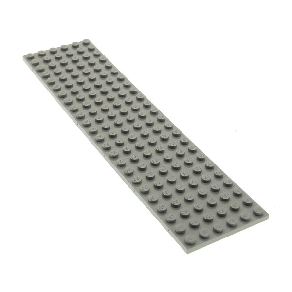 1x Lego Bau Platte B-Ware abgenutzt 6x24 alt-hell grau Eisenbahn 4114520 3026