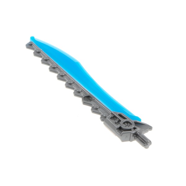 1x Lego Bionicle Waffe Schwert Säge grau blau 2x12x1 Hero Factory 6230 98568pb03