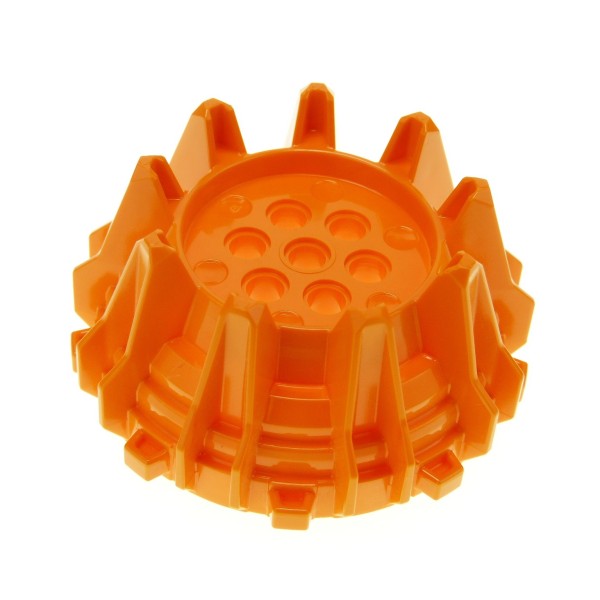 1 x Lego System Rad orange hart Plastik Bohrkopf mit Spikes Düse für Set Anakin's & Sebulba's Podracers Star Wars set 7962 4540177 64712 