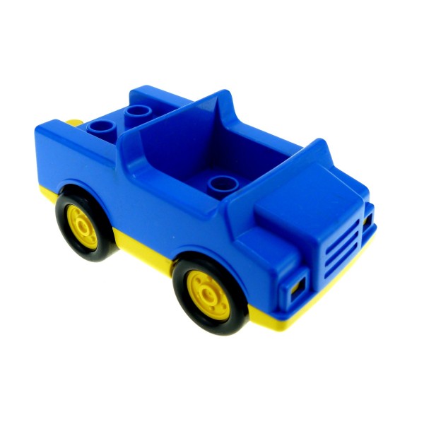 1x Lego Duplo Fahrzeug Auto blau gelb PKW 1 Noppe im Sitz Set 9157 2218ac01