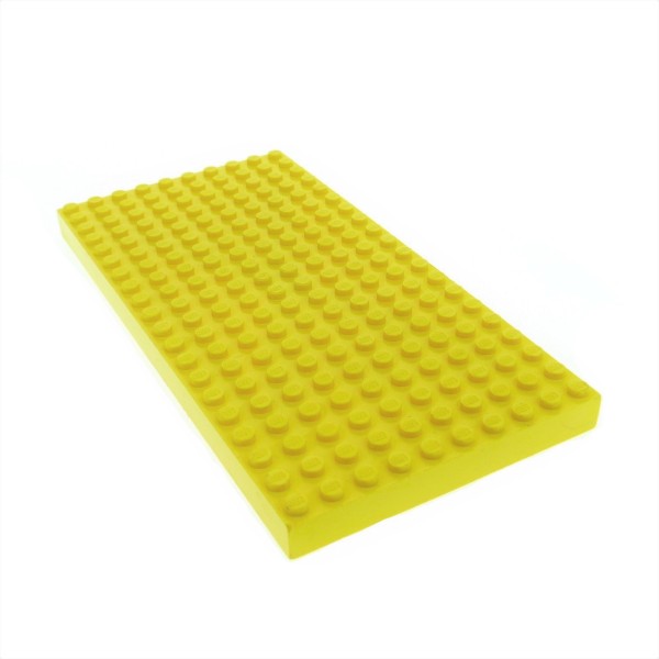 1x Lego Platte B-Ware abgenutzt 10x20x1 gelb ohne Bodenröhrchen 20x10 700eX