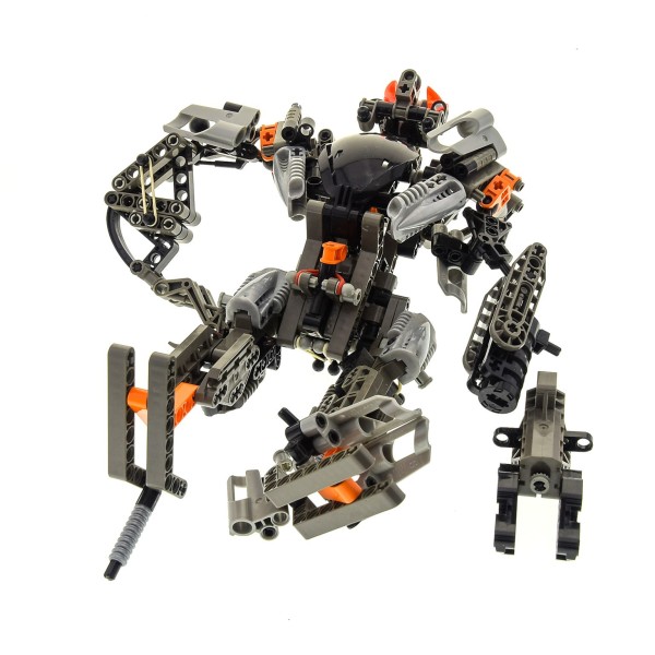 1 x Lego Bionicle Set Modell Technic Titans 8557 Exo-Toa Figur silber schwarz incomplete unvollständig 