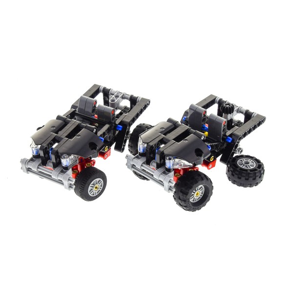 1x Lego Technic Teile Set Auto Off-Roader 8066 schwarz unvollständig