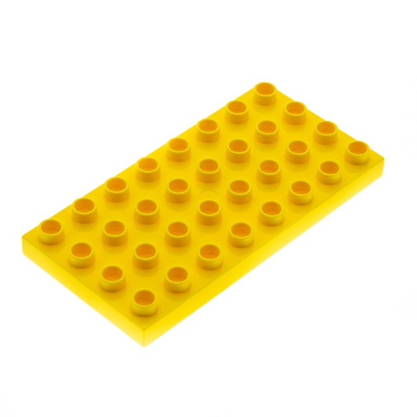 1x Lego Duplo Bau Platte 4x8 gelb Basic Grundplatte 4490741 20820 10199 4672