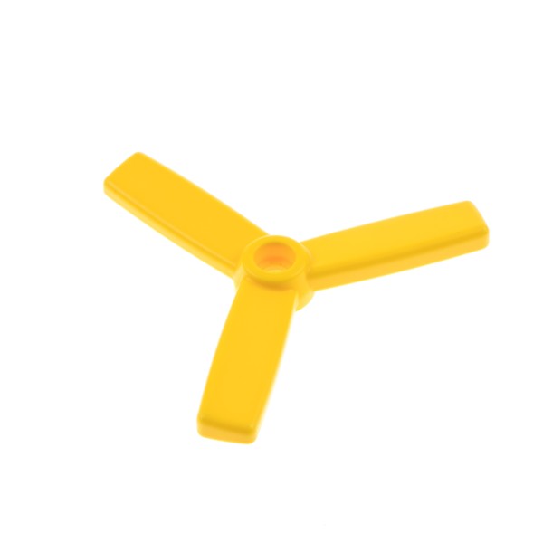 1x Lego Duplo Propeller gelb 3 Rotor Blätter Öffnung klein Flugzeug 6352