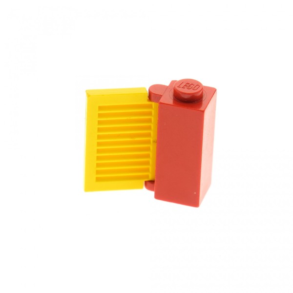 1x Lego Zarge rot 1x1x2 Gatter Tor Tür Fenster Laden gelb 3582 4207299 3581
