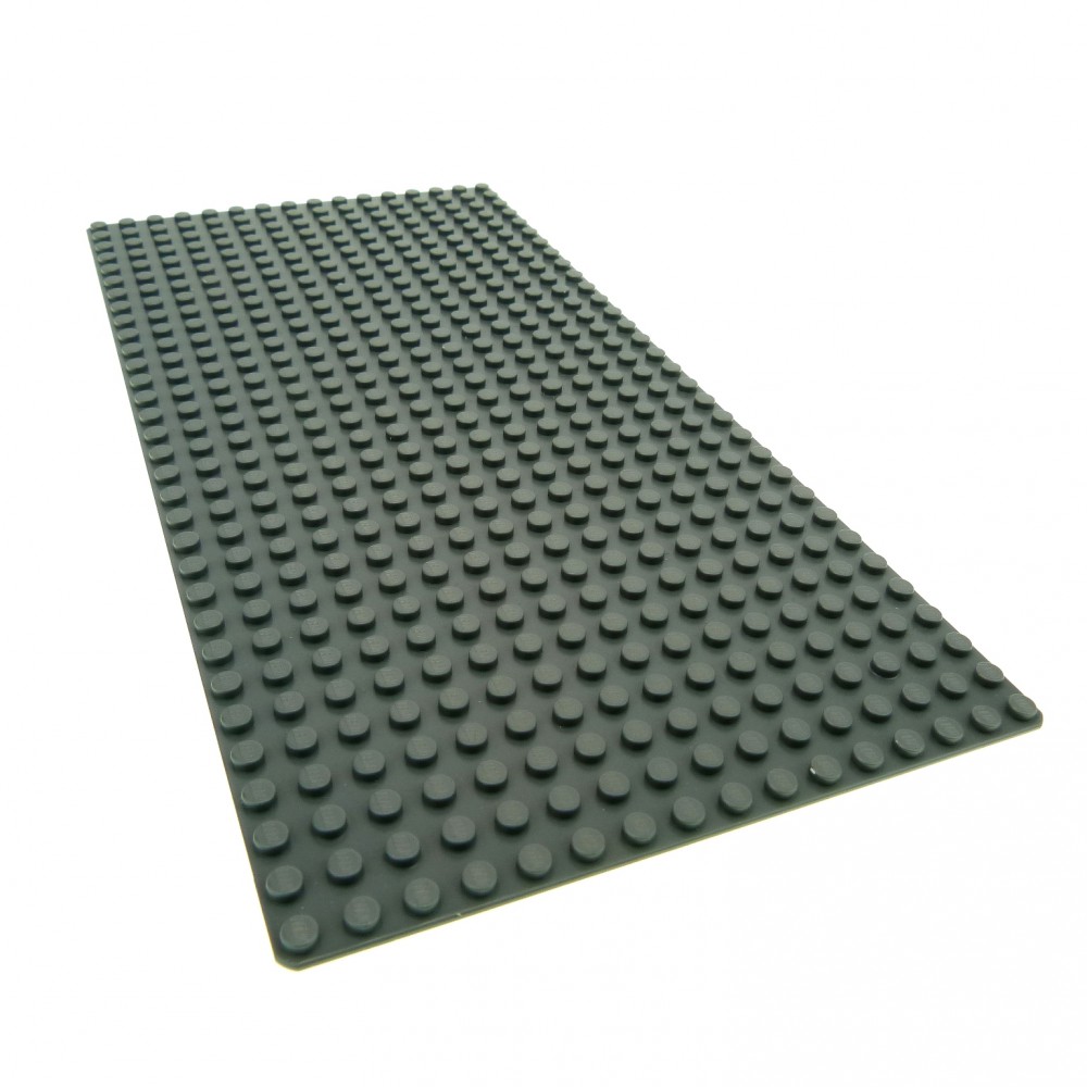 1x Lego Bau Platte 16x32 neu-dunkel grau 2748